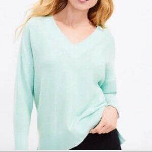 lou grey loft mint green sweater size XS NWT